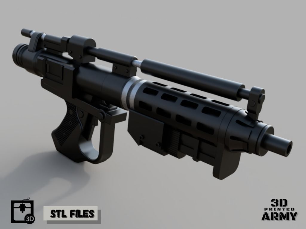 E-5 Blaster Rifle - 3D print Files - Star Wars 3D print model_5