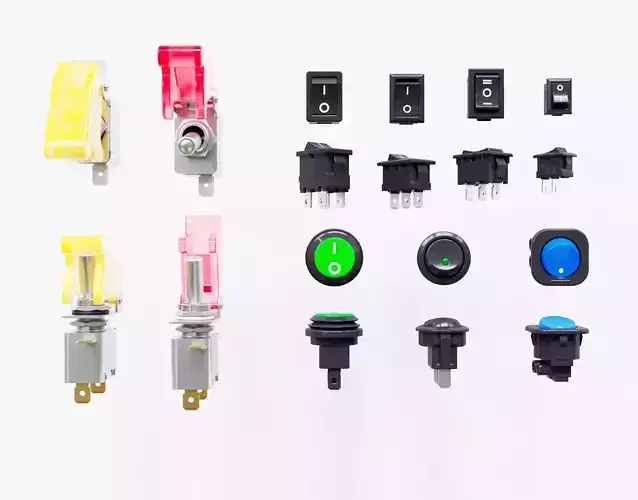 switch button 3D model