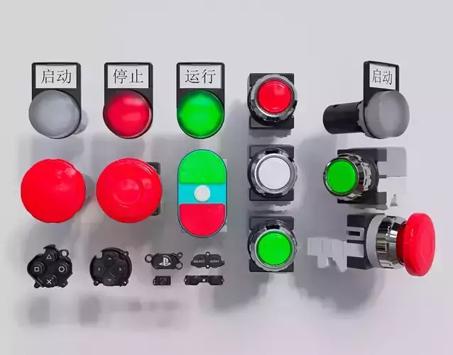 switch button 3D model