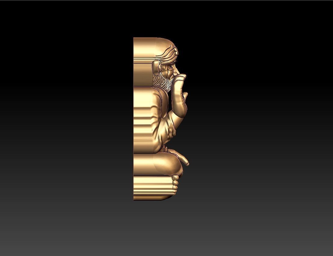 SAIBABA PENDENT 3D print model_5