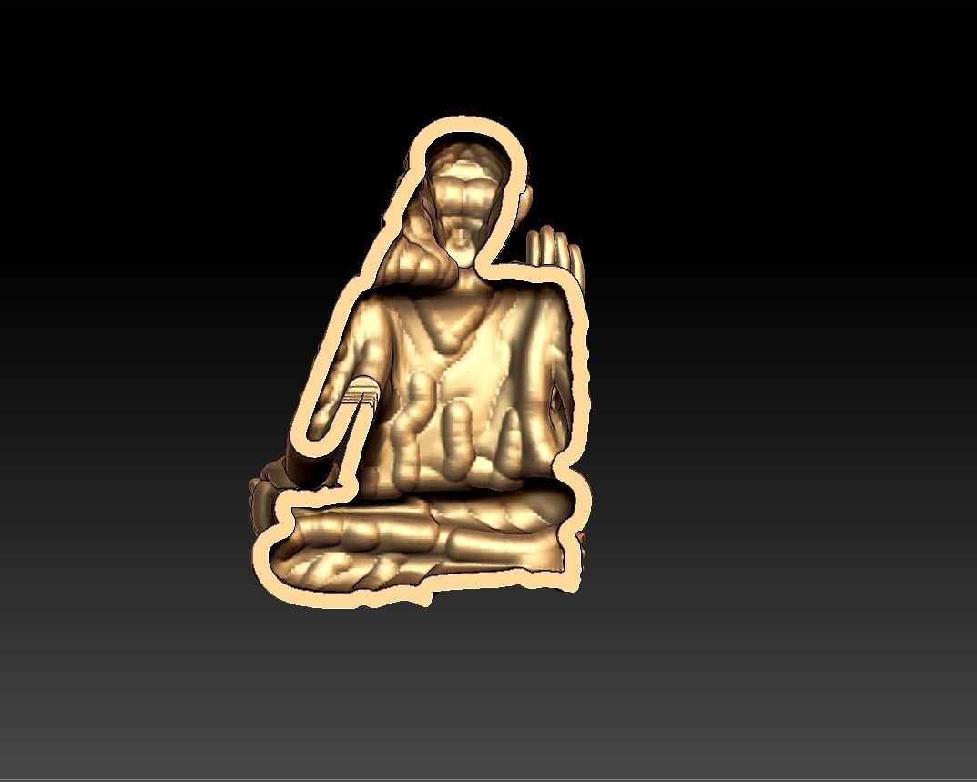 SAIBABA PENDENT 3D print model_4