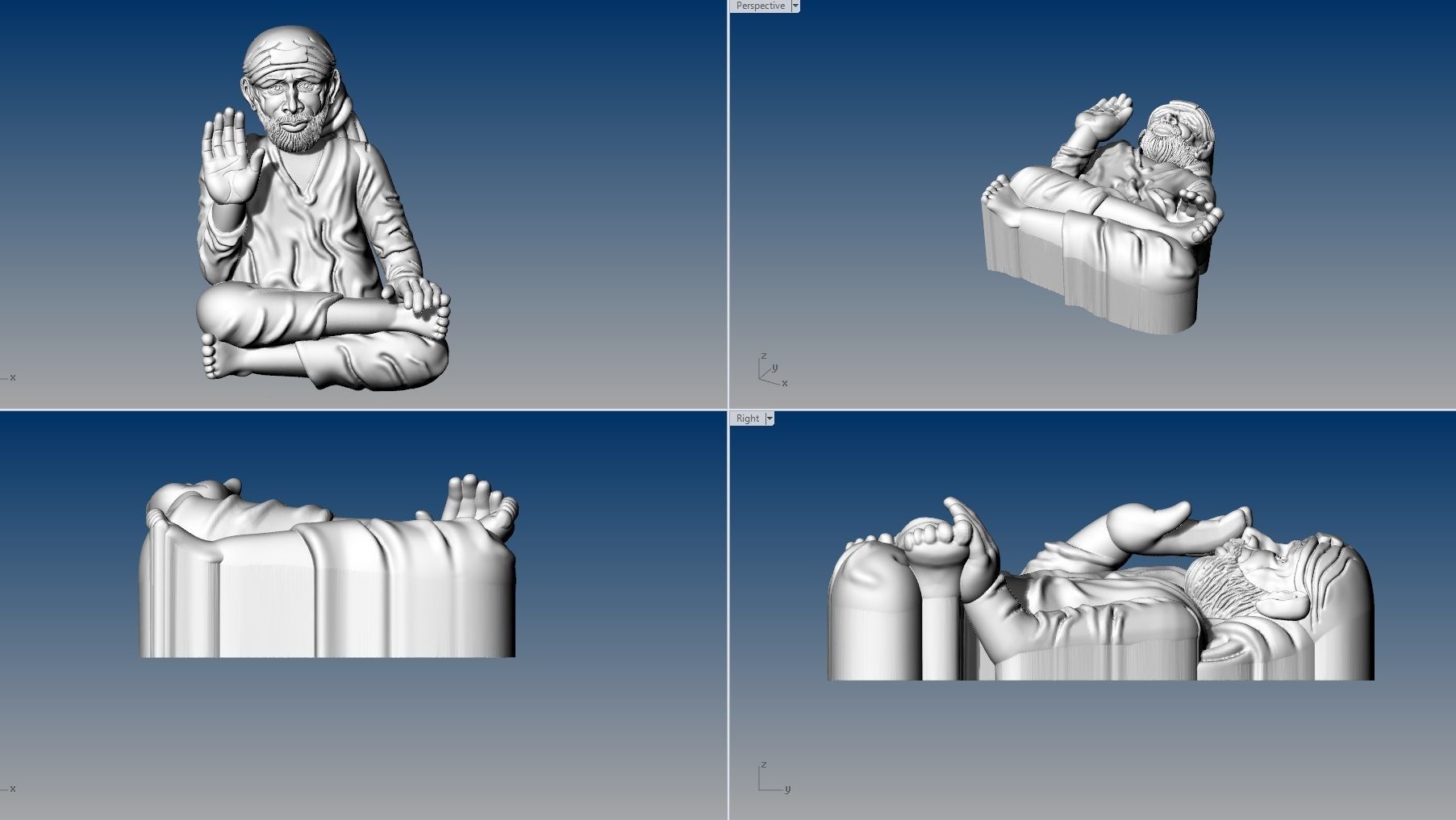 SAIBABA PENDENT 3D print model_1