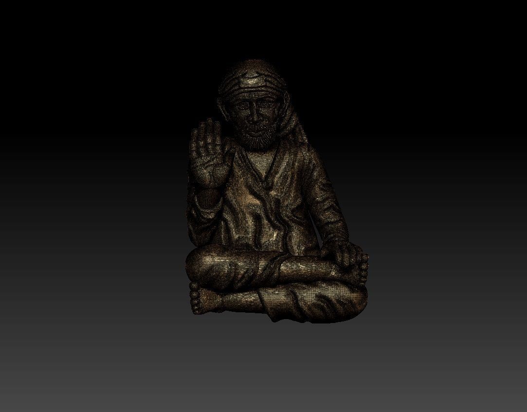 SAIBABA PENDENT 3D print model_6