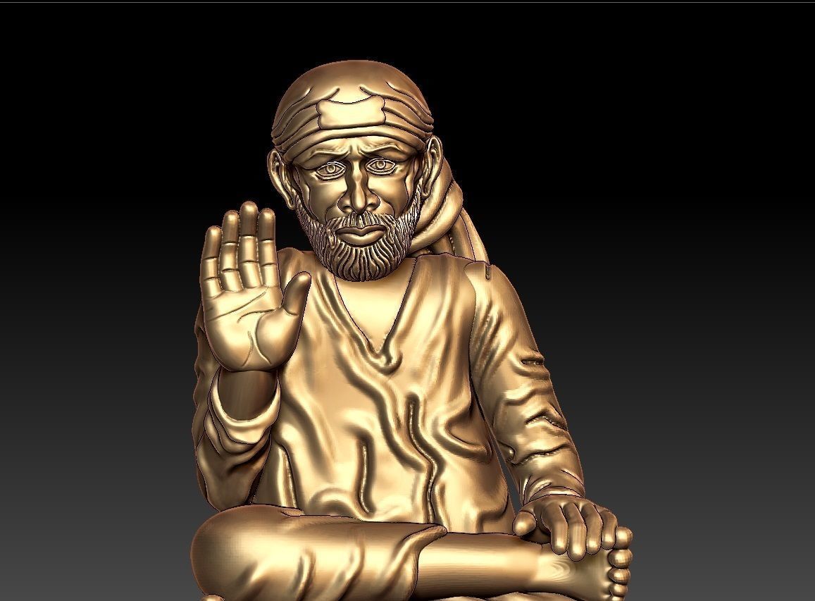 SAIBABA PENDENT 3D print model_7