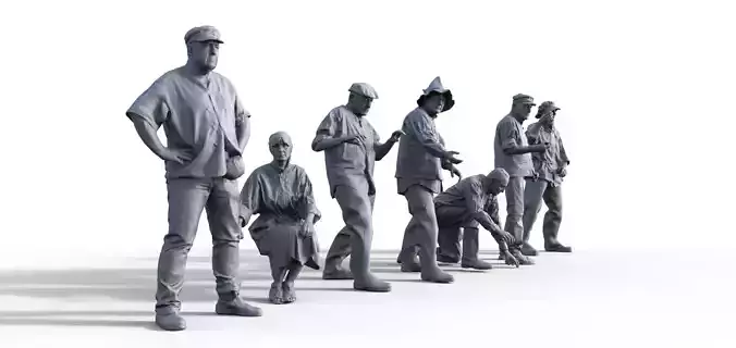 rafter figures for museum