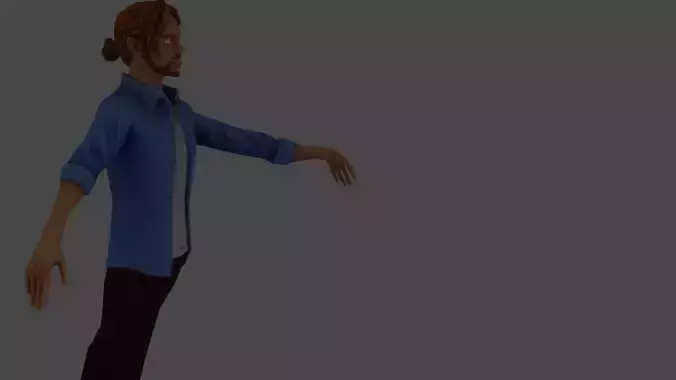 I walking man 3D model