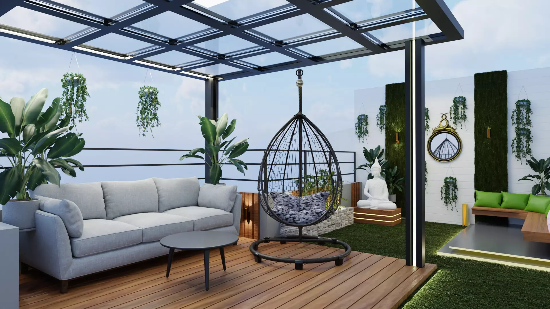 Roof top Area 3D model 3D model_0