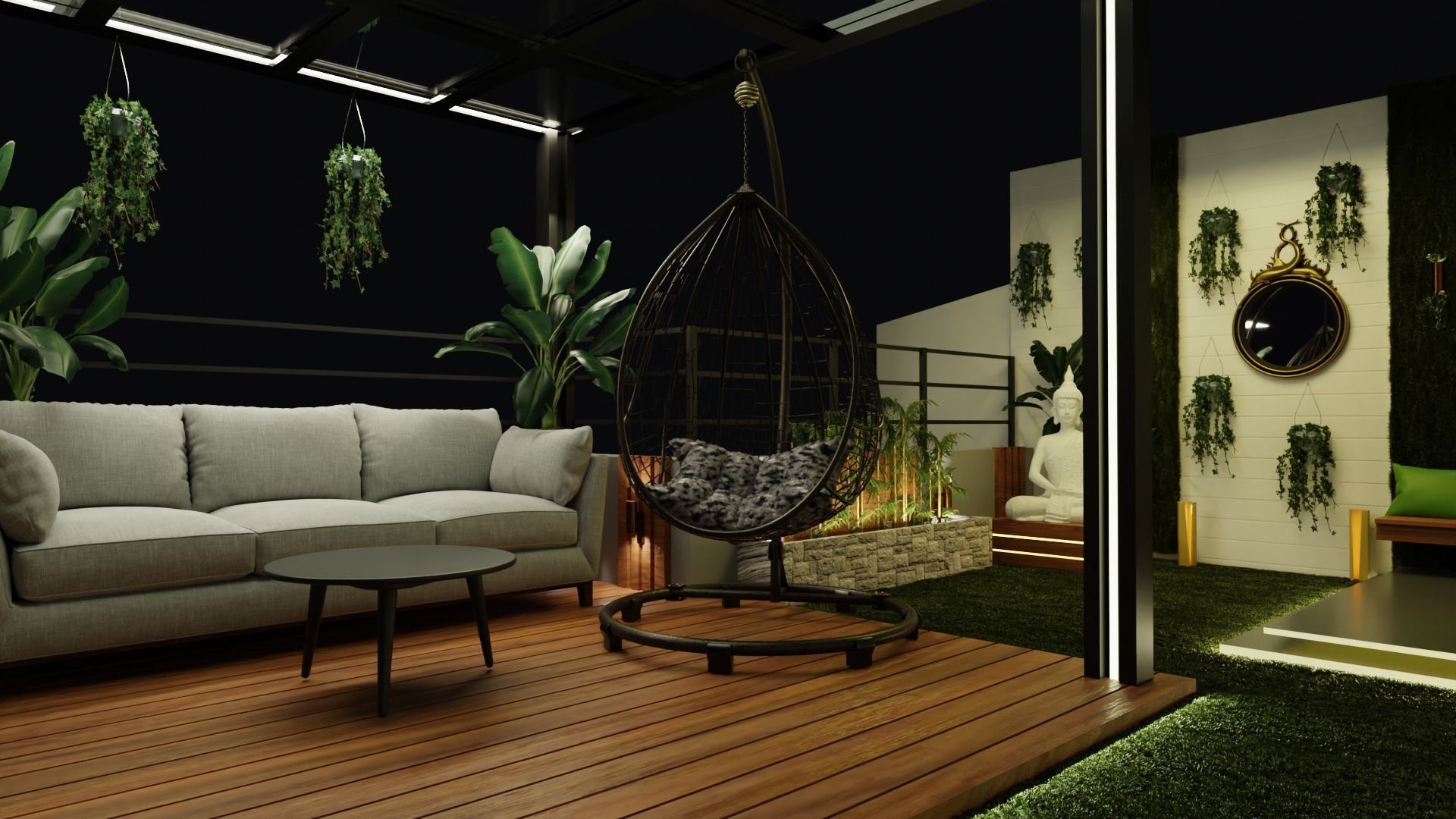 Roof top Area 3D model 3D model_5