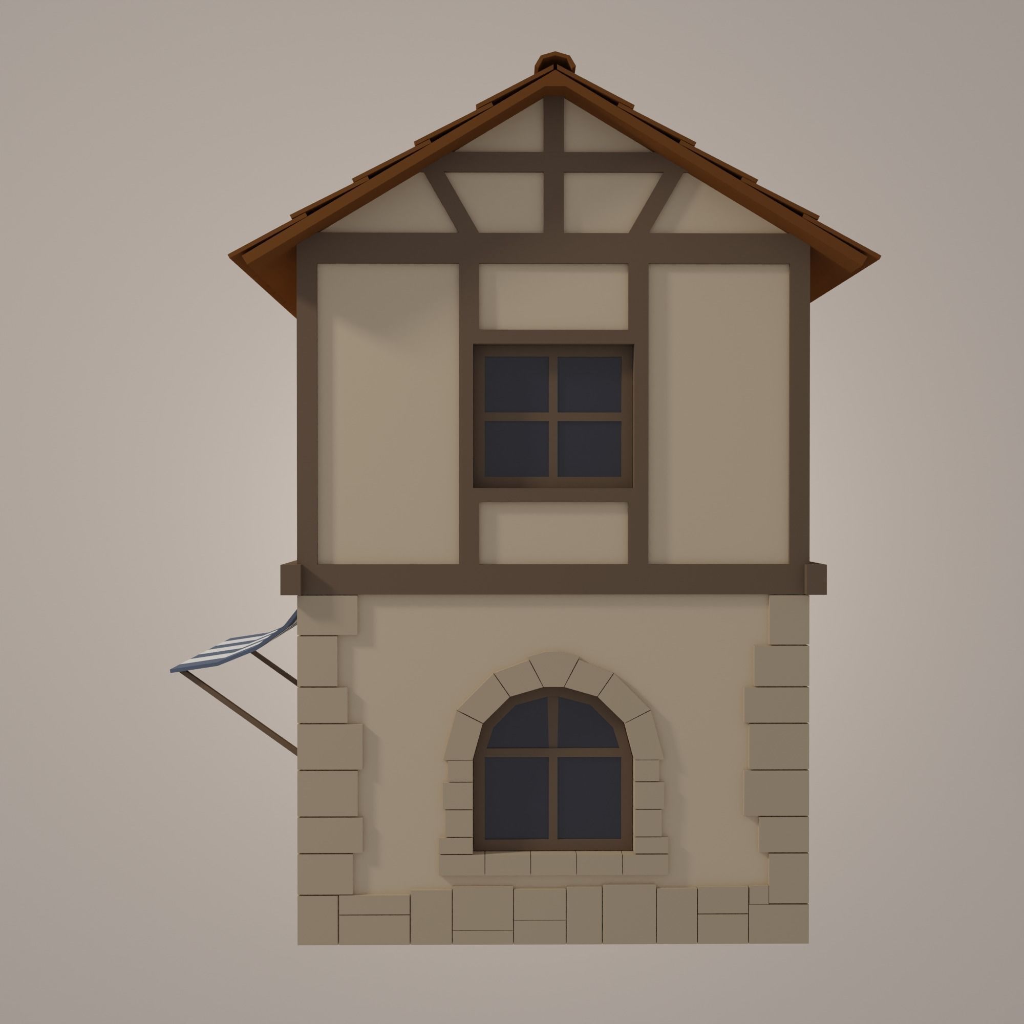 Forge Low-poly 3D model_4