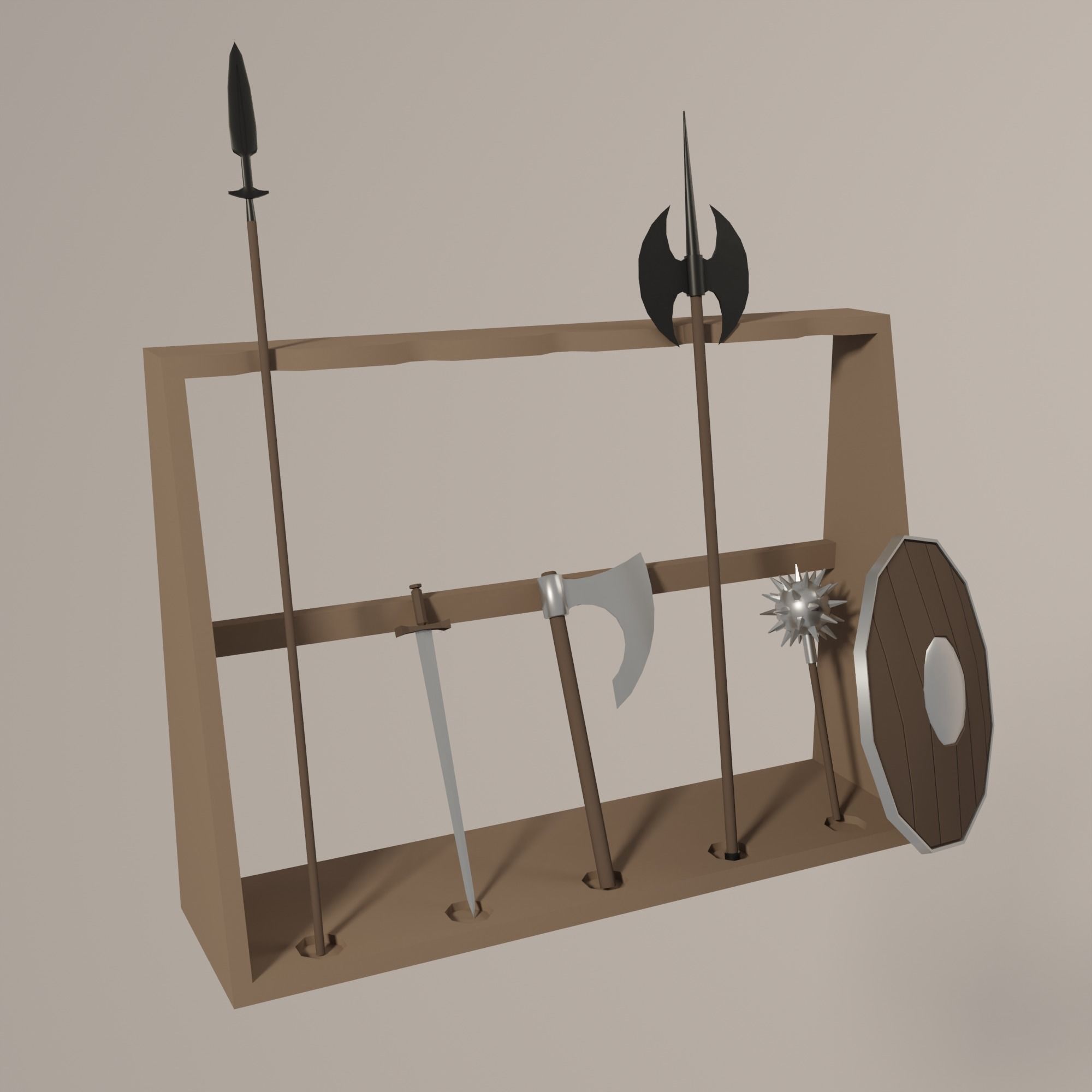 Forge Low-poly 3D model_16