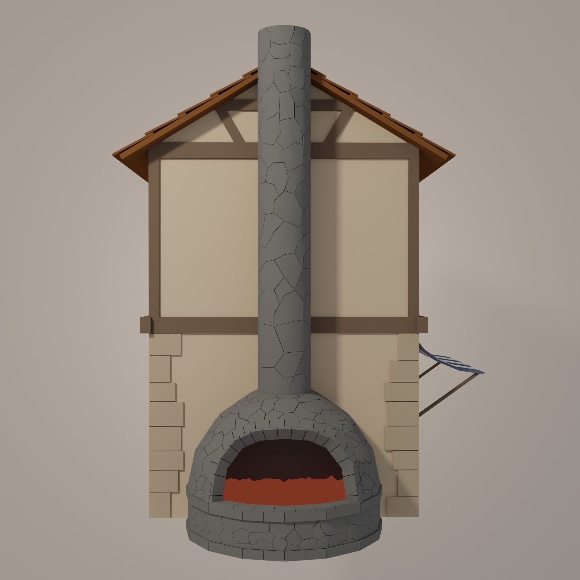 Forge Low-poly 3D model_6