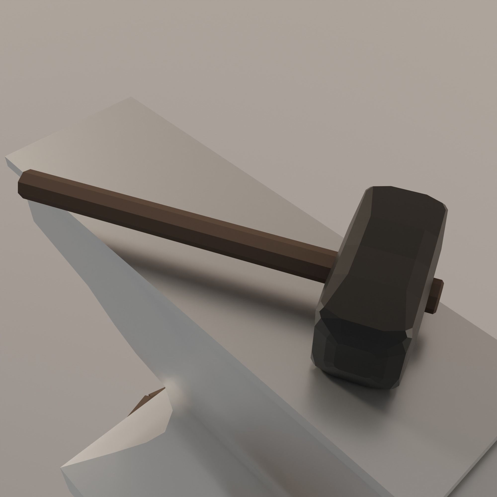 Forge Low-poly 3D model_10