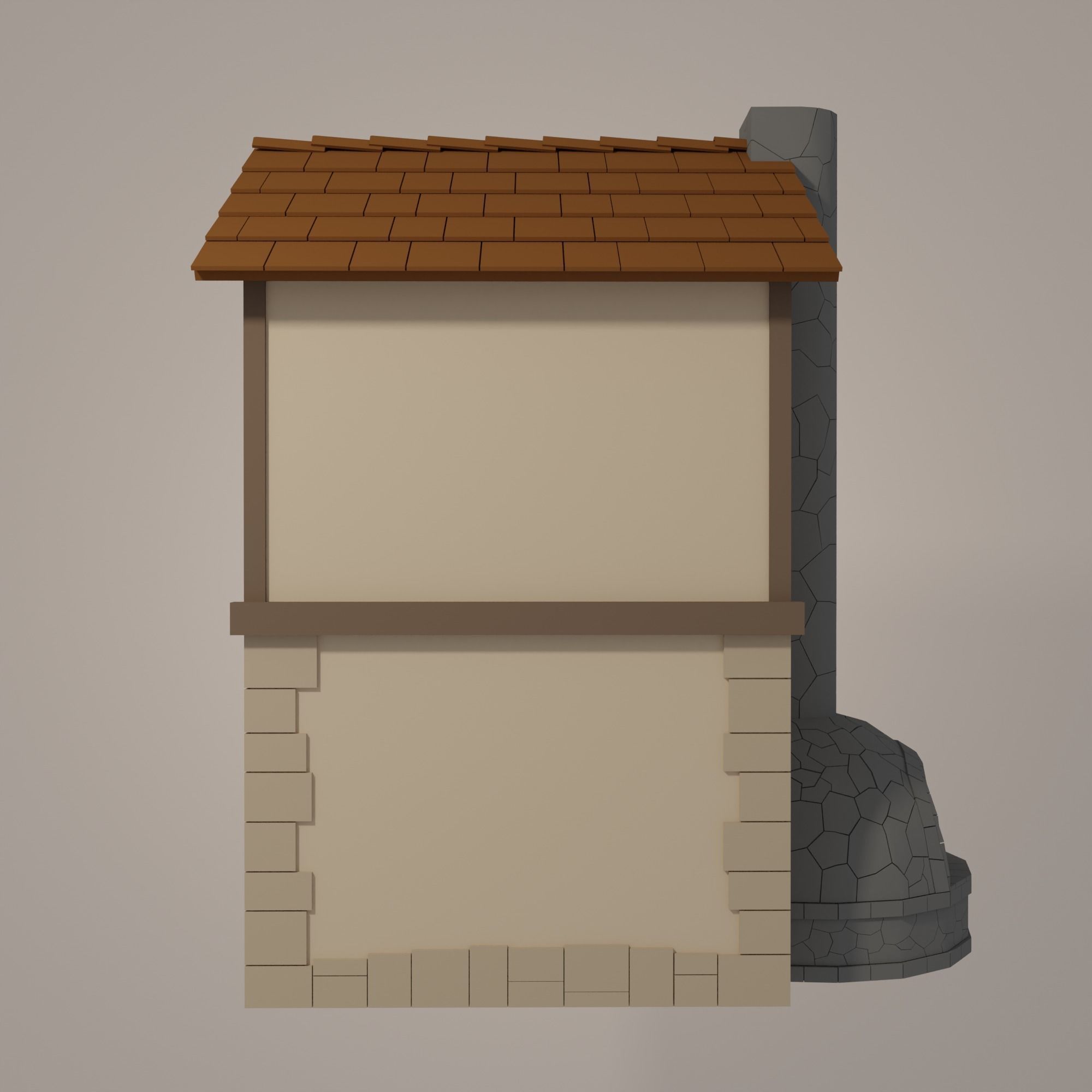 Forge Low-poly 3D model_5
