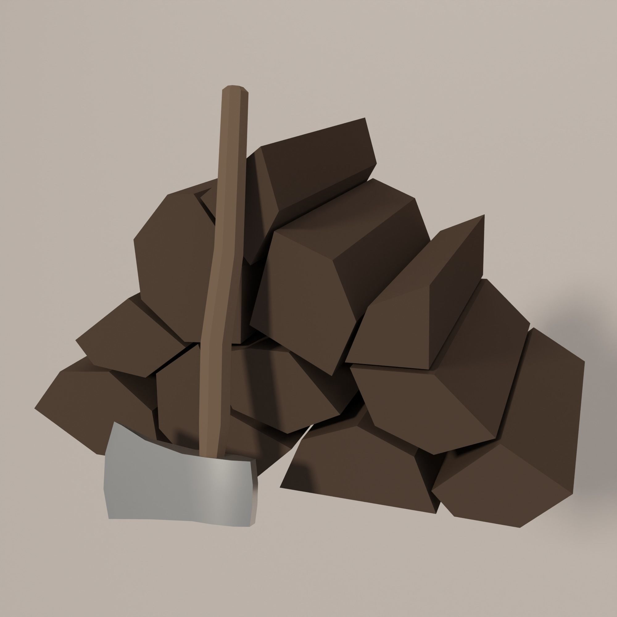 Forge Low-poly 3D model_14