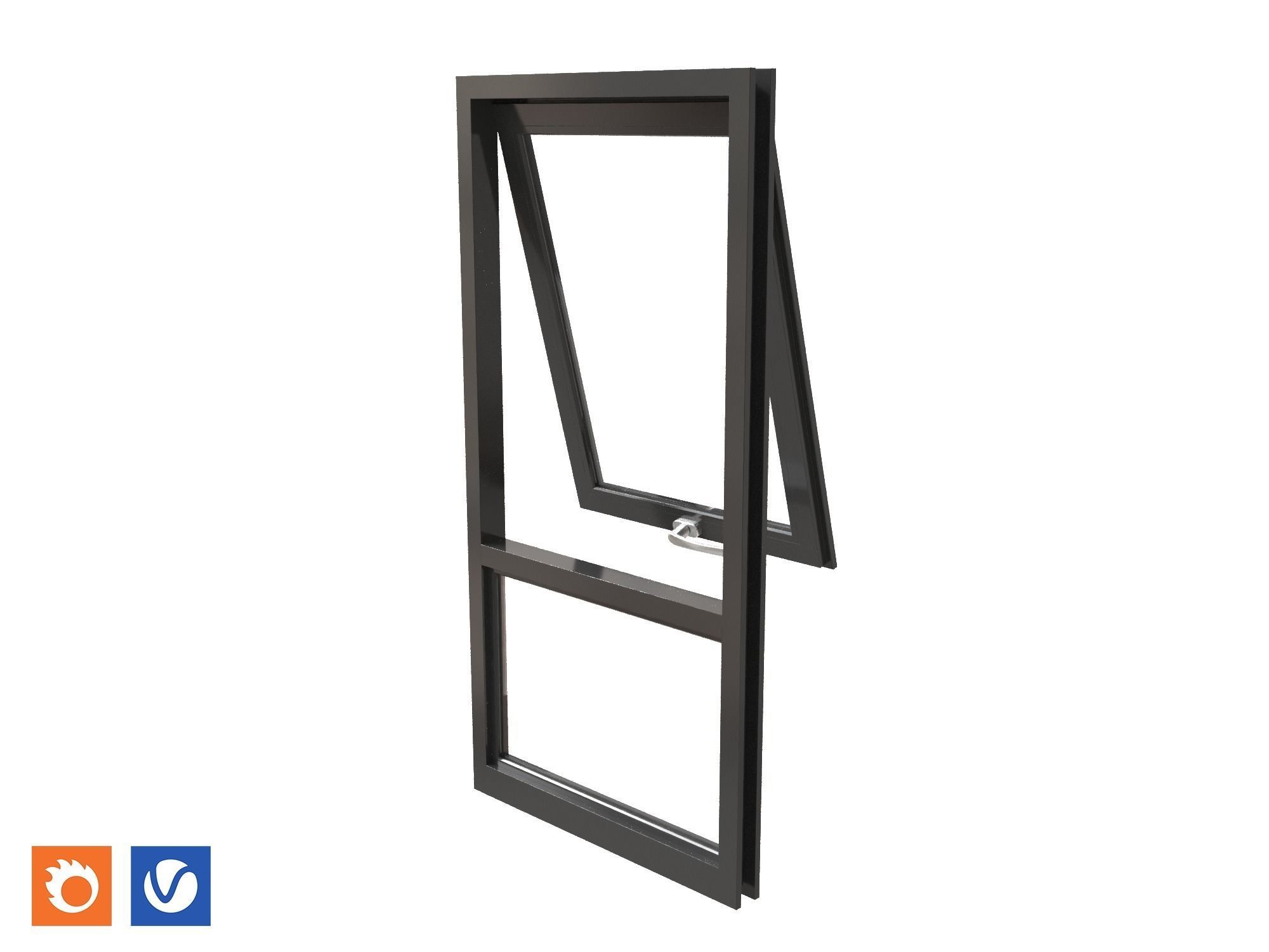 Awning Window 1 3D model_2