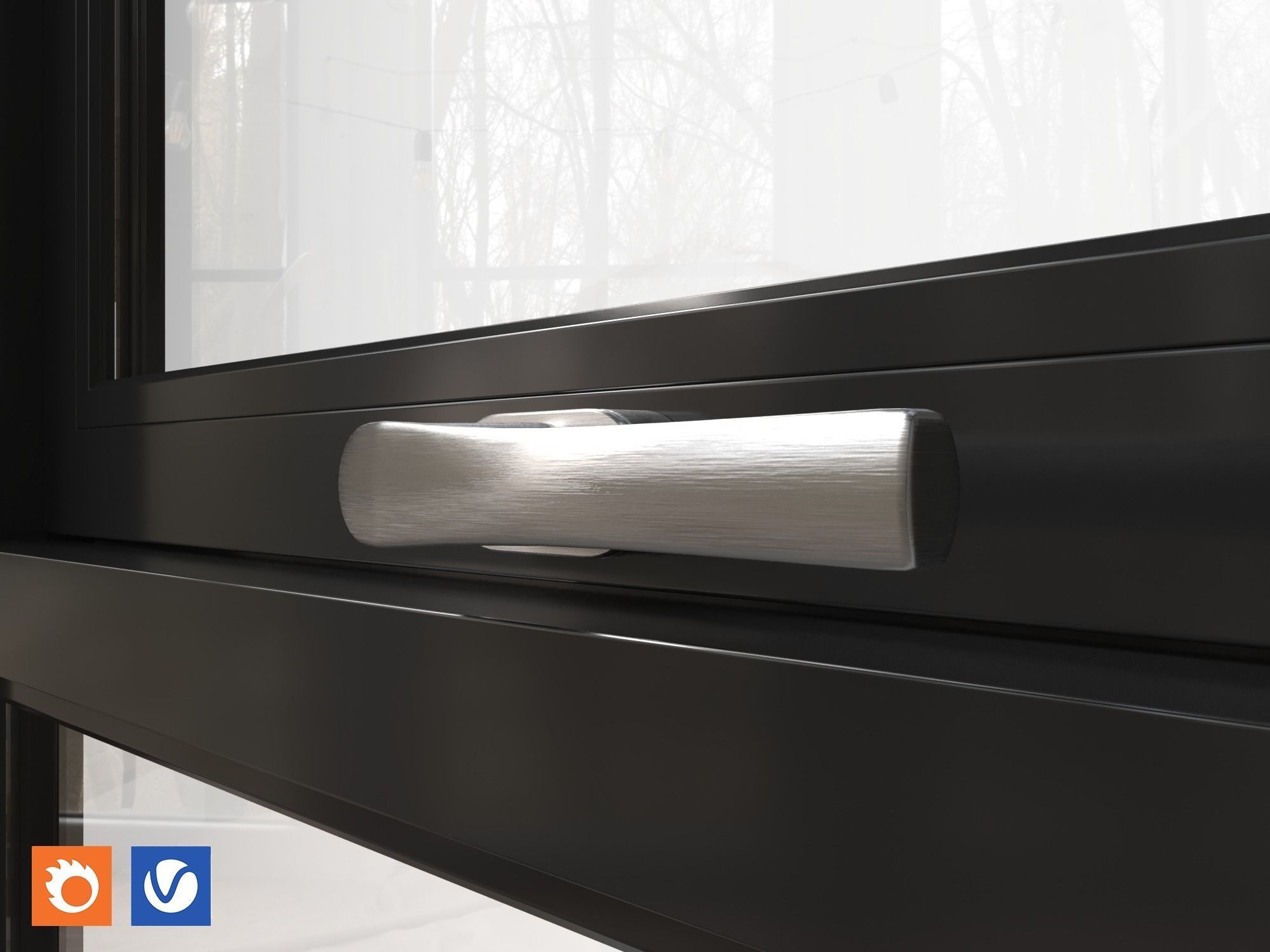 Awning Window 1 3D model_5