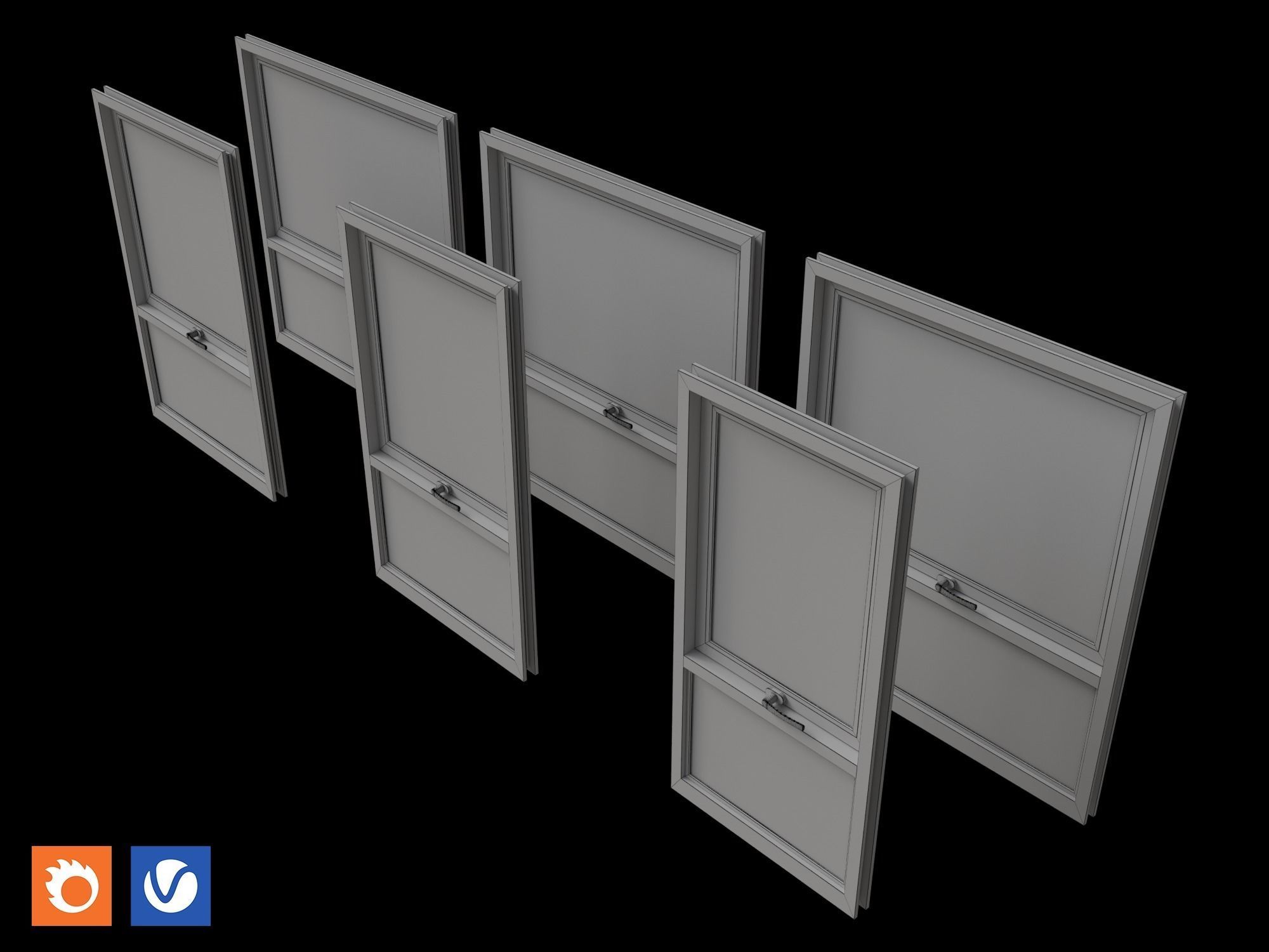 Awning Window 1 3D model_3