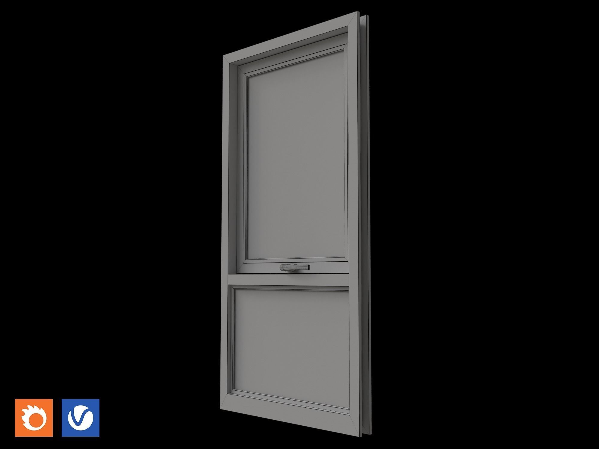 Awning Window 1 3D model_4