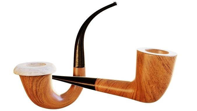 Smoking Pipe Pack - Modular and Static 3D model