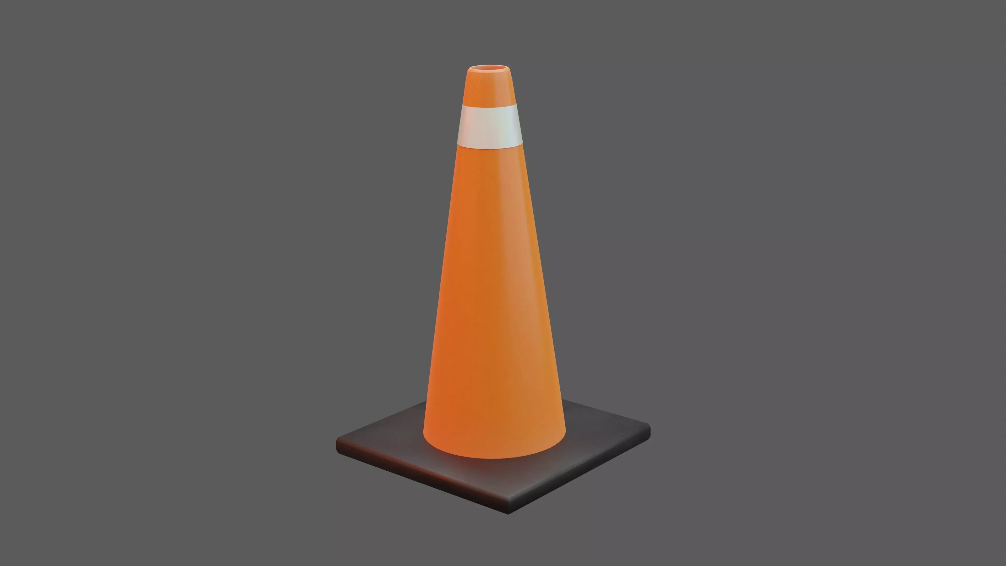 traffic cone 3D model_0
