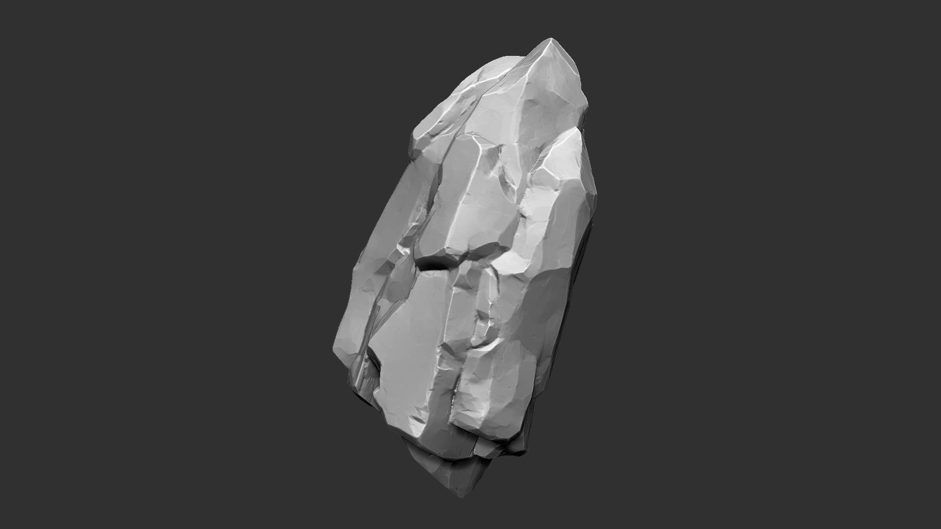 3D Suspended Mountain Zbrush sculpt 3D model_14