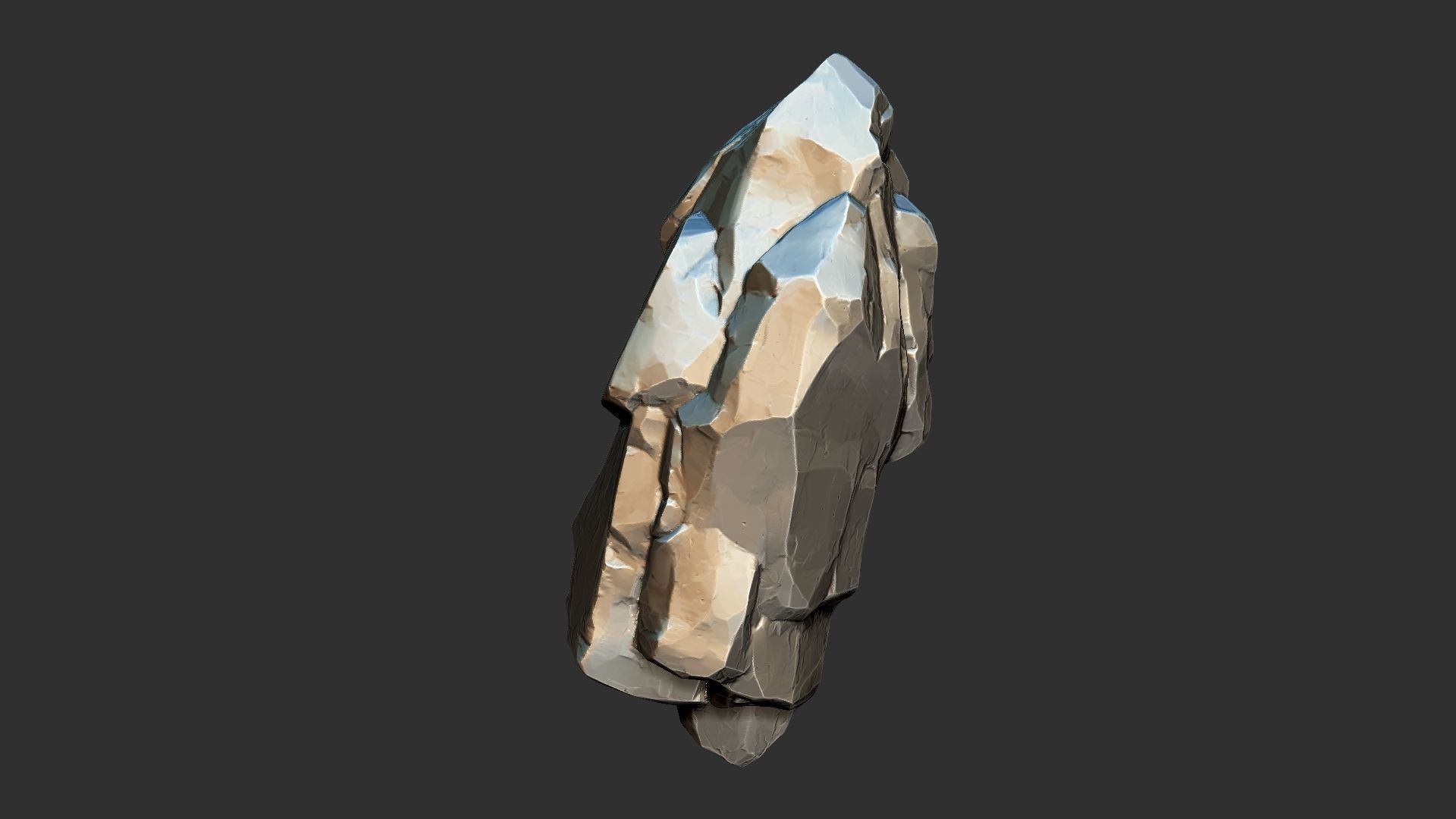 3D Suspended Mountain Zbrush sculpt 3D model_15