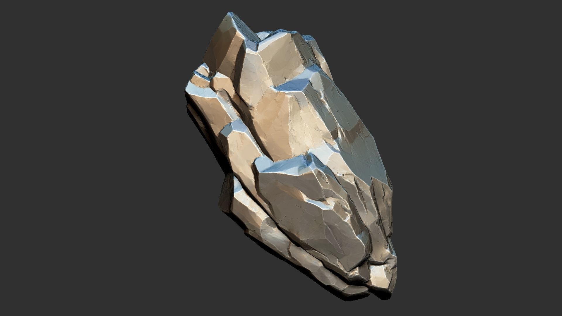 3D Suspended Mountain Zbrush sculpt 3D model_22