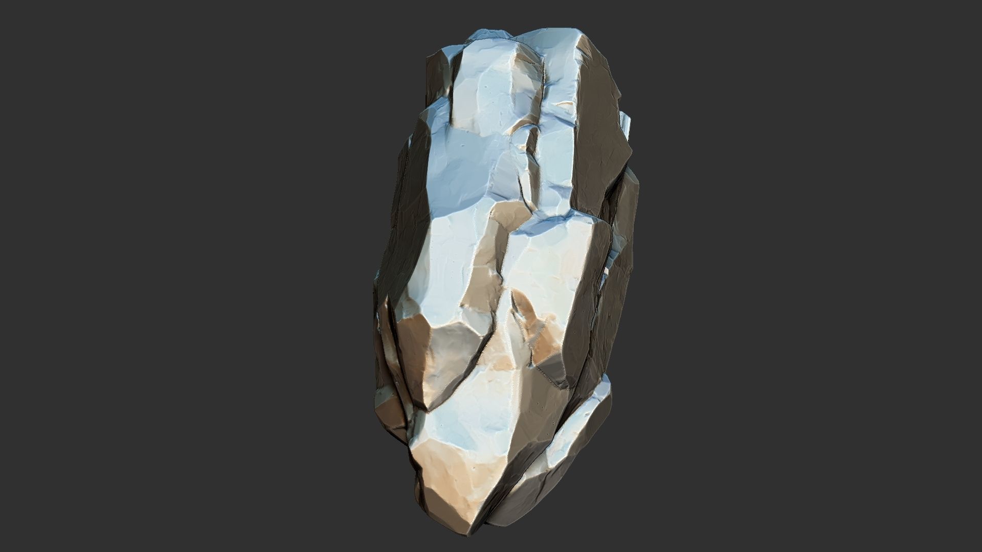 3D Suspended Mountain Zbrush sculpt 3D model_23
