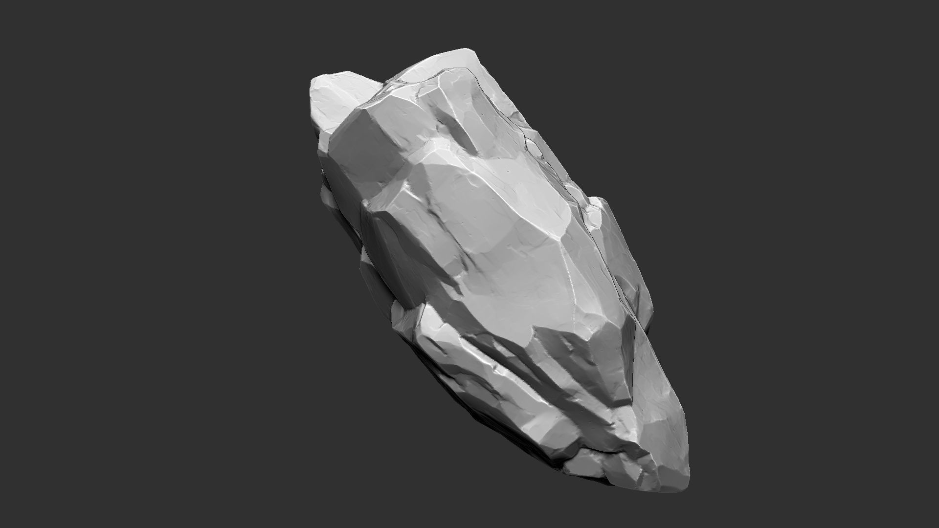 3D Suspended Mountain Zbrush sculpt 3D model_11