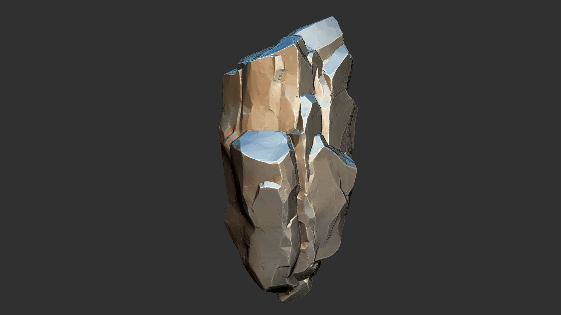 3D Suspended Mountain Zbrush sculpt 3D model_17