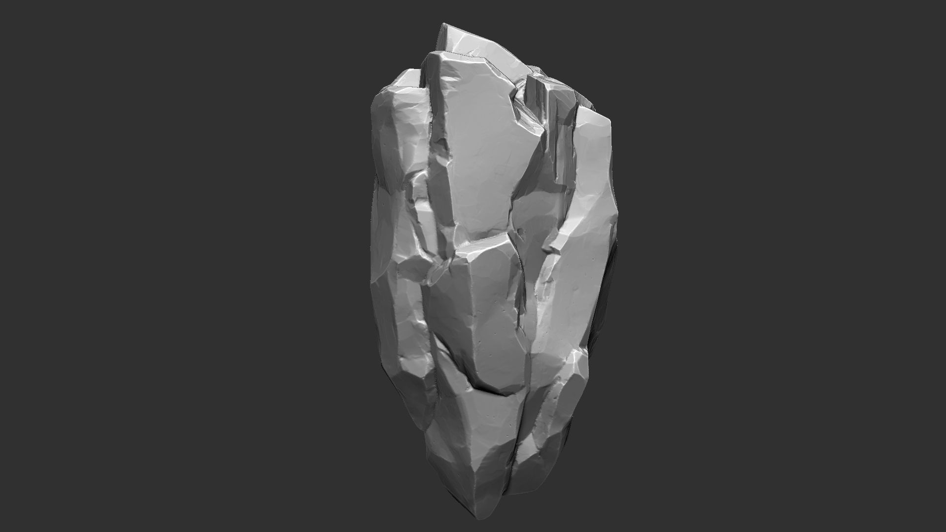3D Suspended Mountain Zbrush sculpt 3D model_8