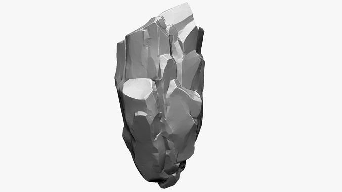 3D Suspended Mountain Zbrush sculpt 3D model