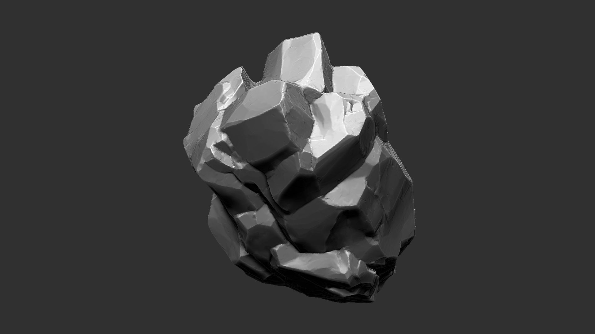 3D Suspended Mountain Zbrush sculpt 3D model_10