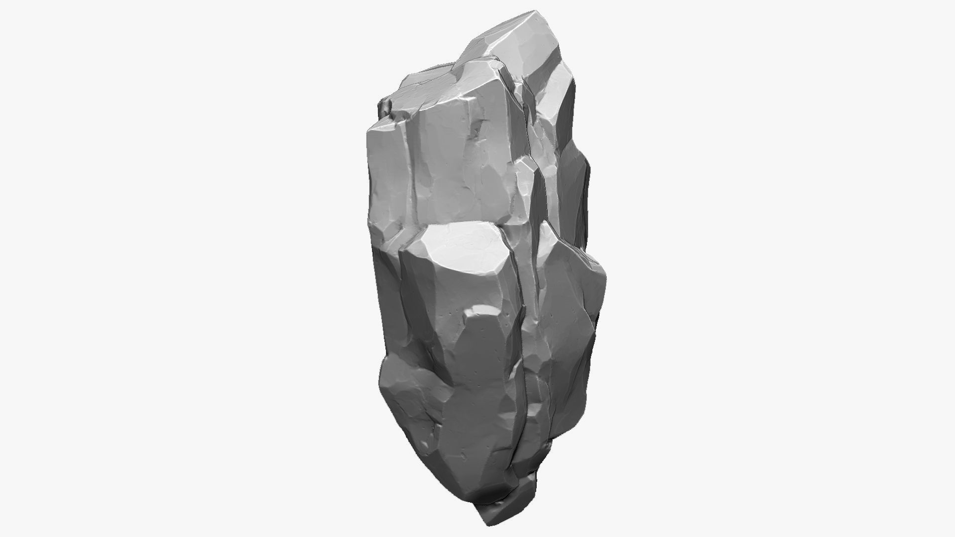 3D Suspended Mountain Zbrush sculpt 3D model_3