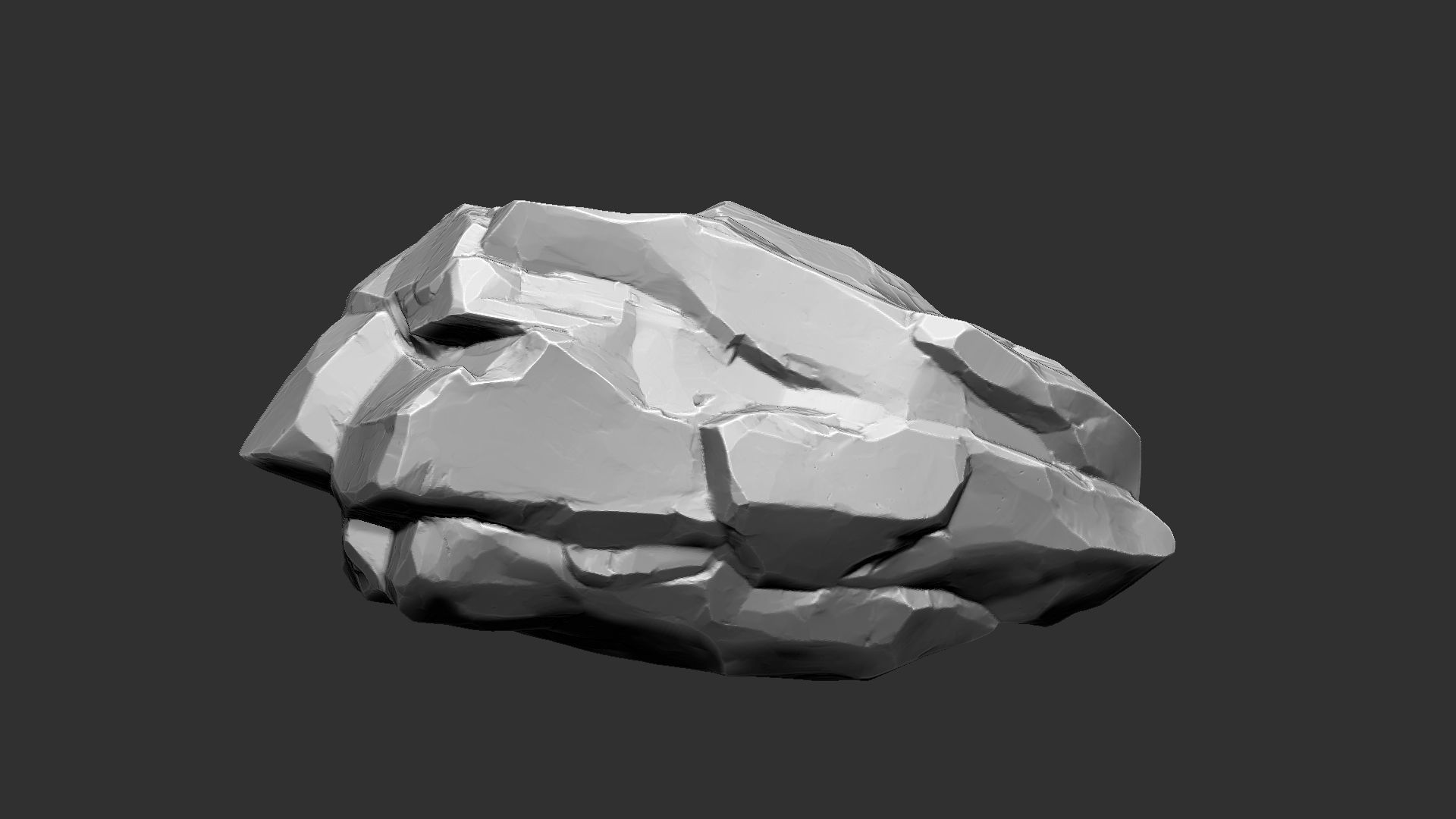 3D Suspended Mountain Zbrush sculpt 3D model_5