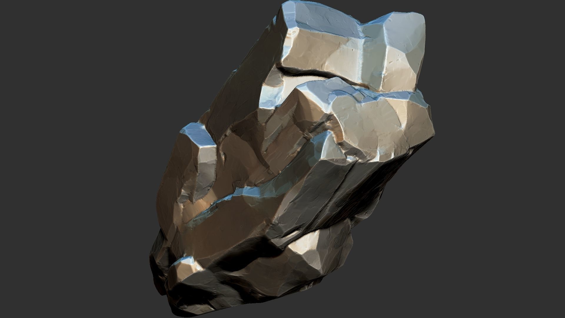 3D Suspended Mountain Zbrush sculpt 3D model_21