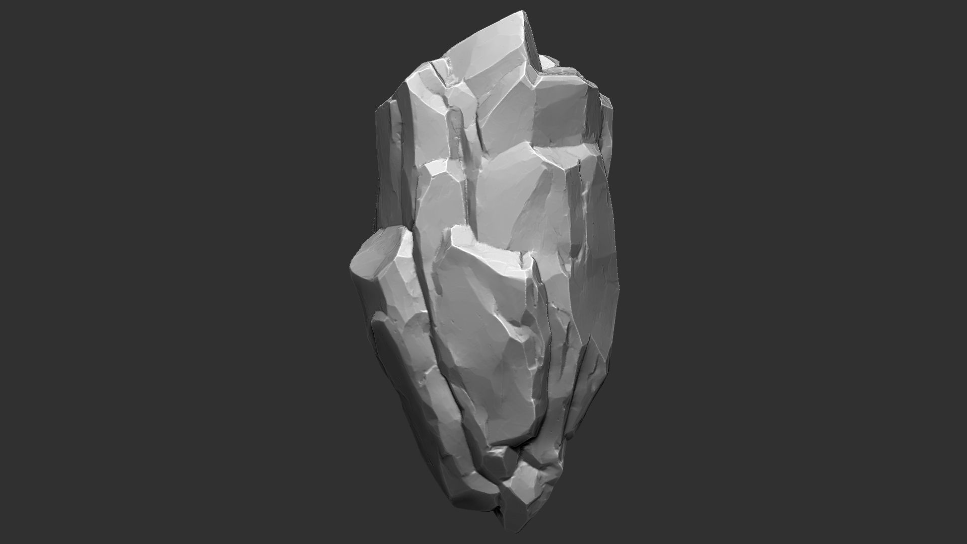 3D Suspended Mountain Zbrush sculpt 3D model_2