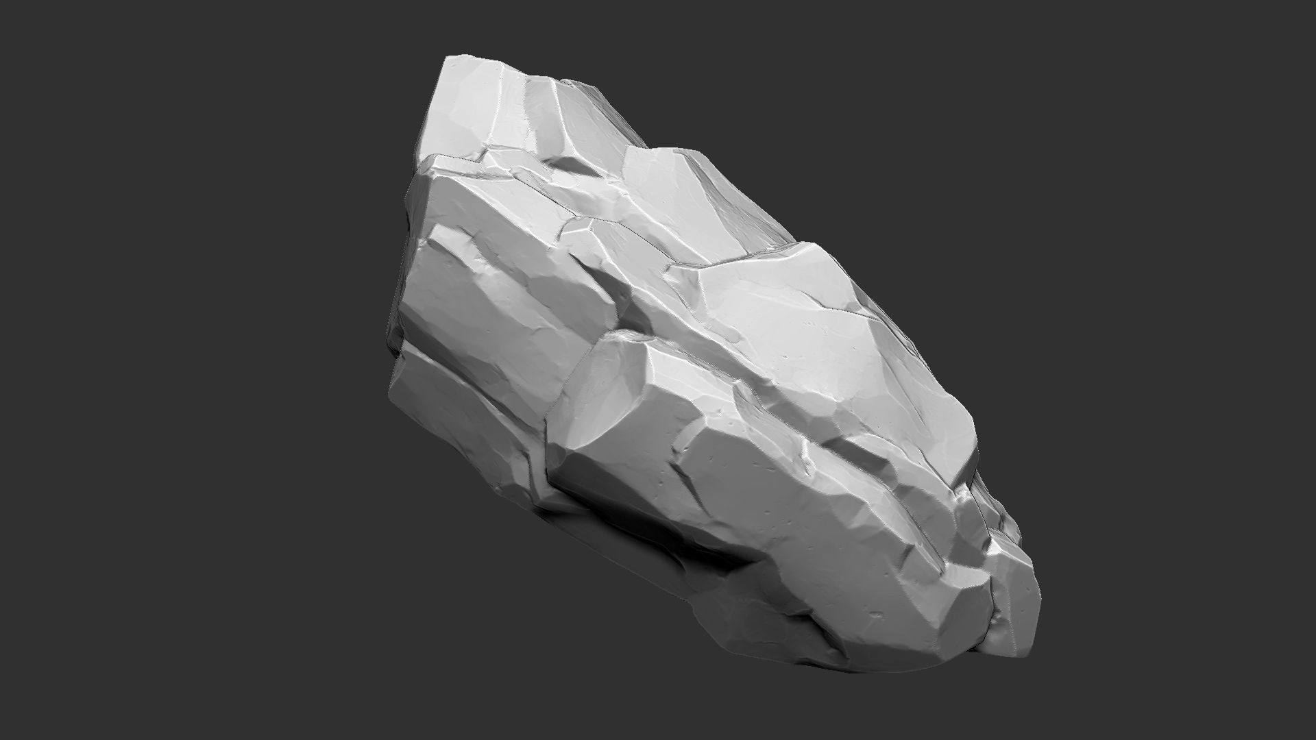 3D Suspended Mountain Zbrush sculpt 3D model_6