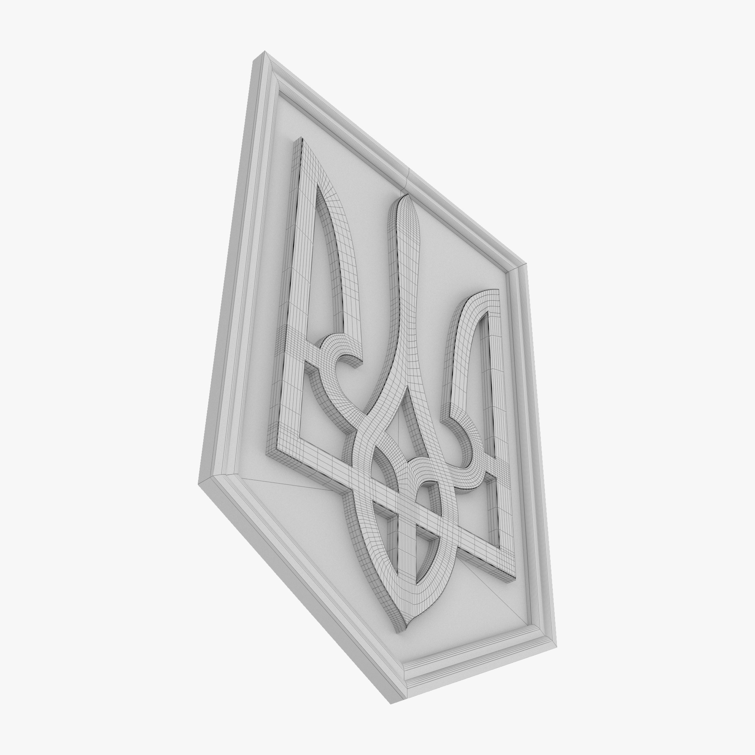 Ukrainian National Emblem 3D model_1