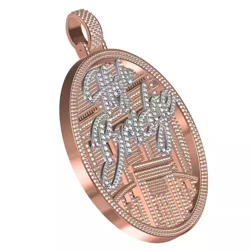 High Bridge Diamond Pendant 3D print model