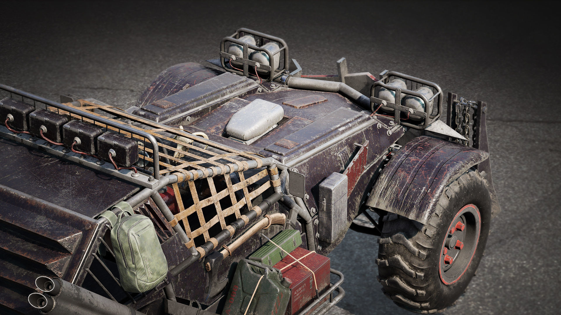 Last Guns - Armageddon 3D Buggy Low-poly 3D model_6