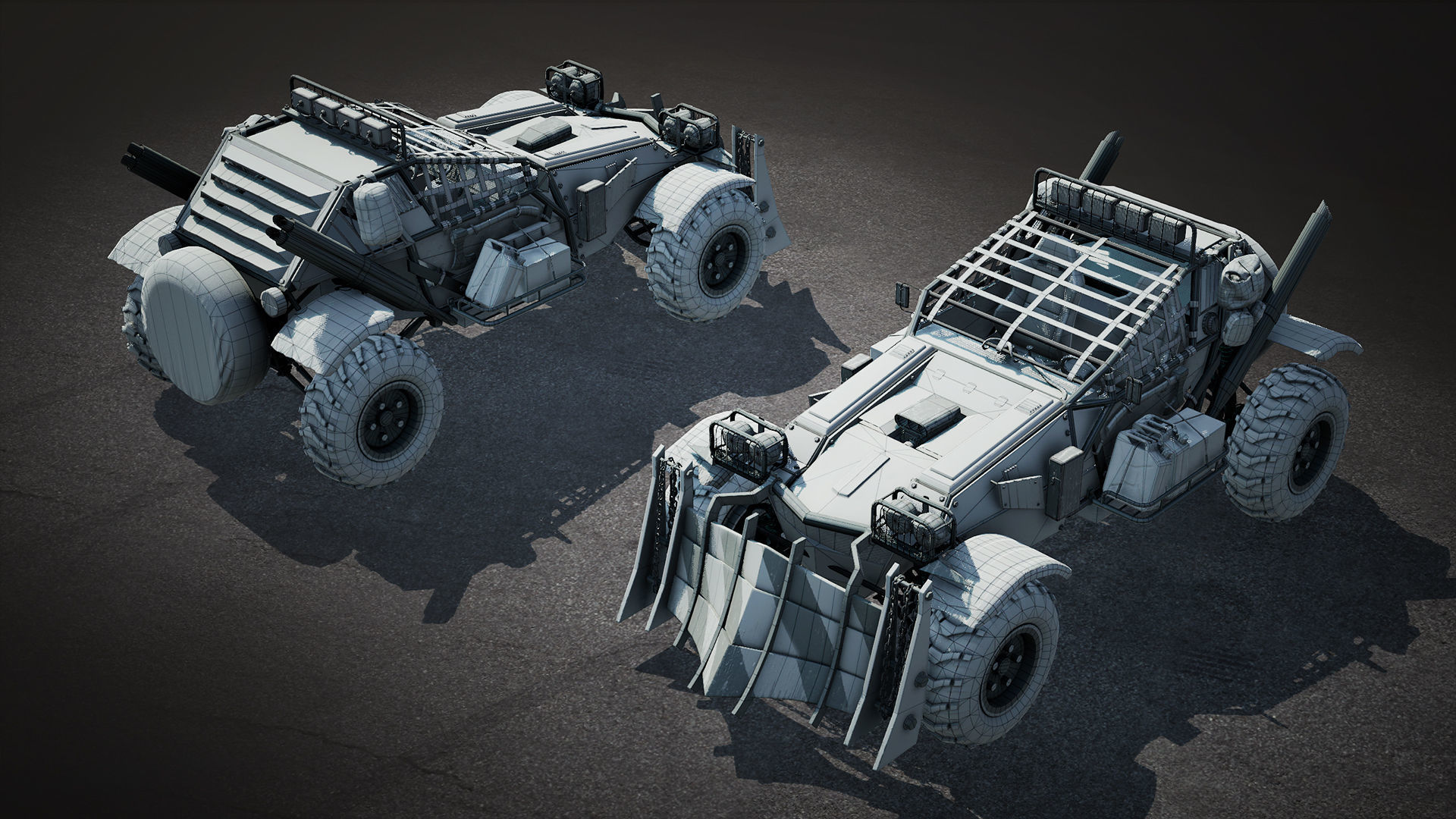 Last Guns - Armageddon 3D Buggy Low-poly 3D model_3