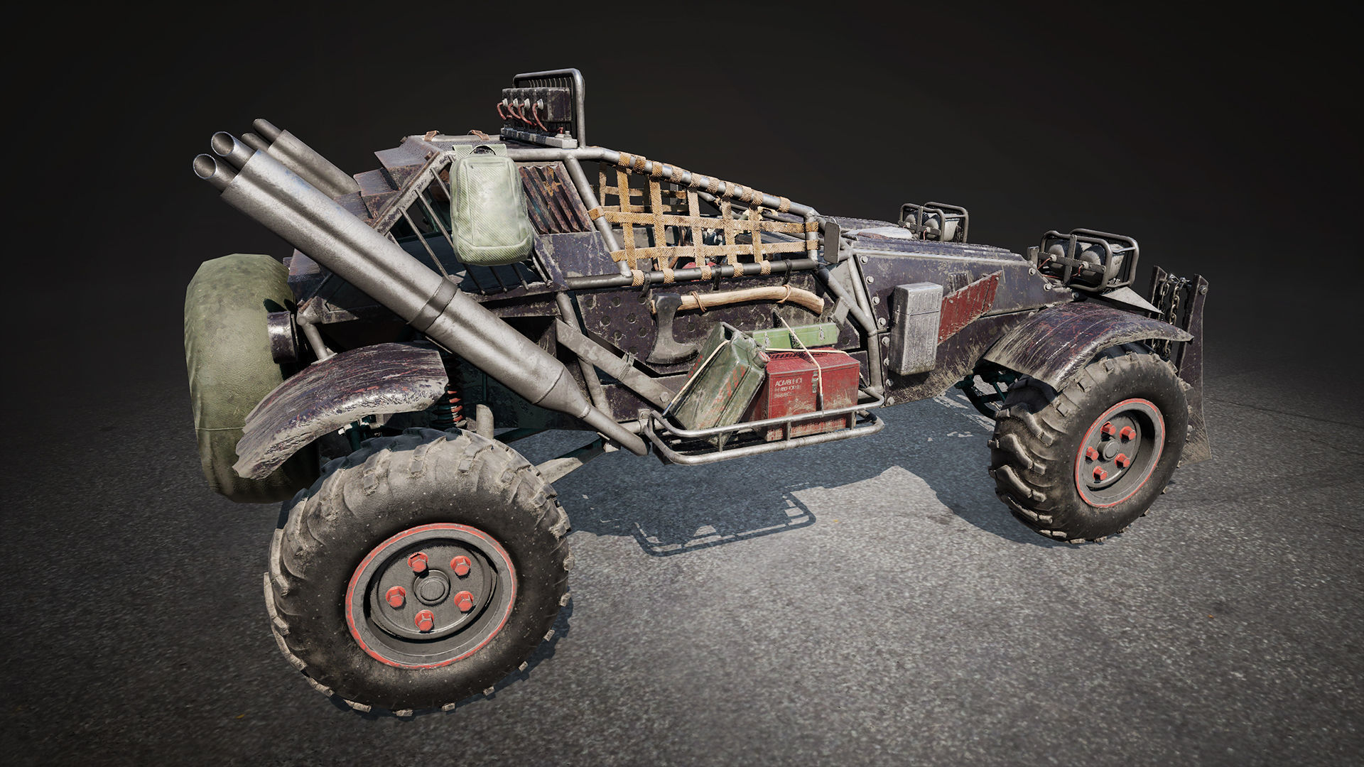 Last Guns - Armageddon 3D Buggy Low-poly 3D model_12