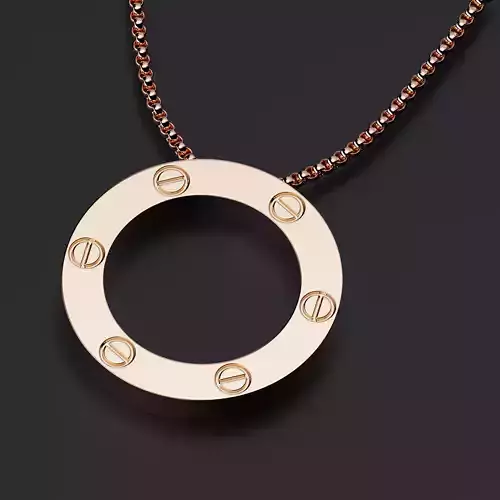 Pendant Necklace Love