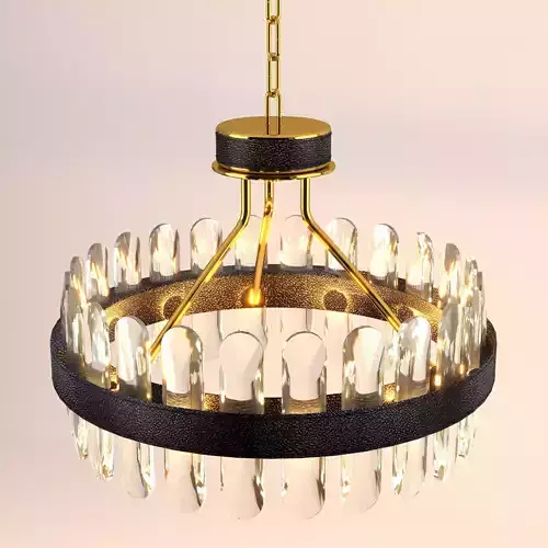 Machine LED Postmodern Round Crystal Chandelier Lighting Lustre 