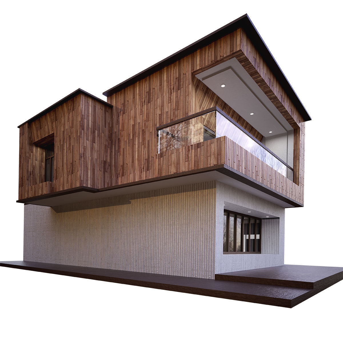 Villa 1 3D model_1