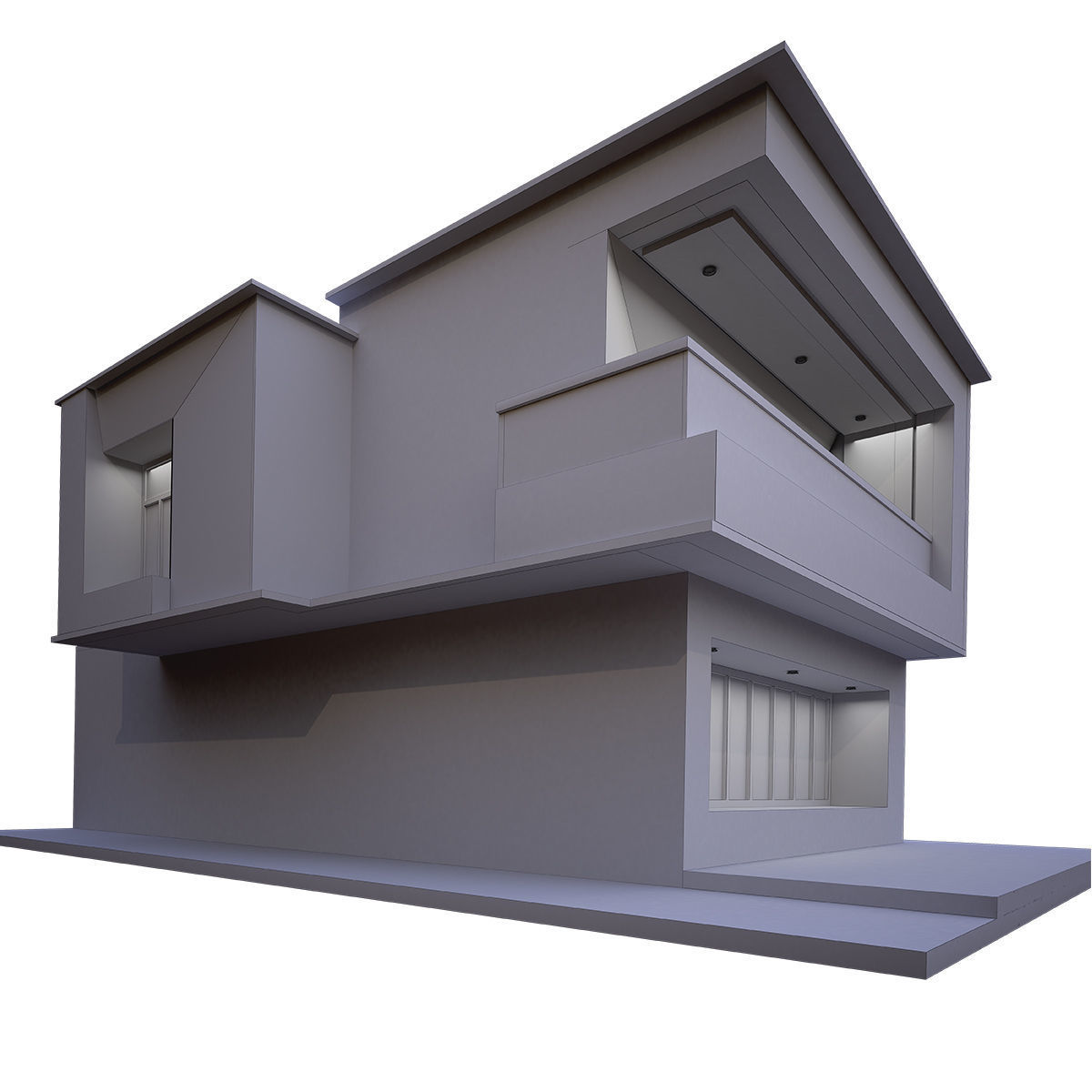 Villa 1 3D model_6