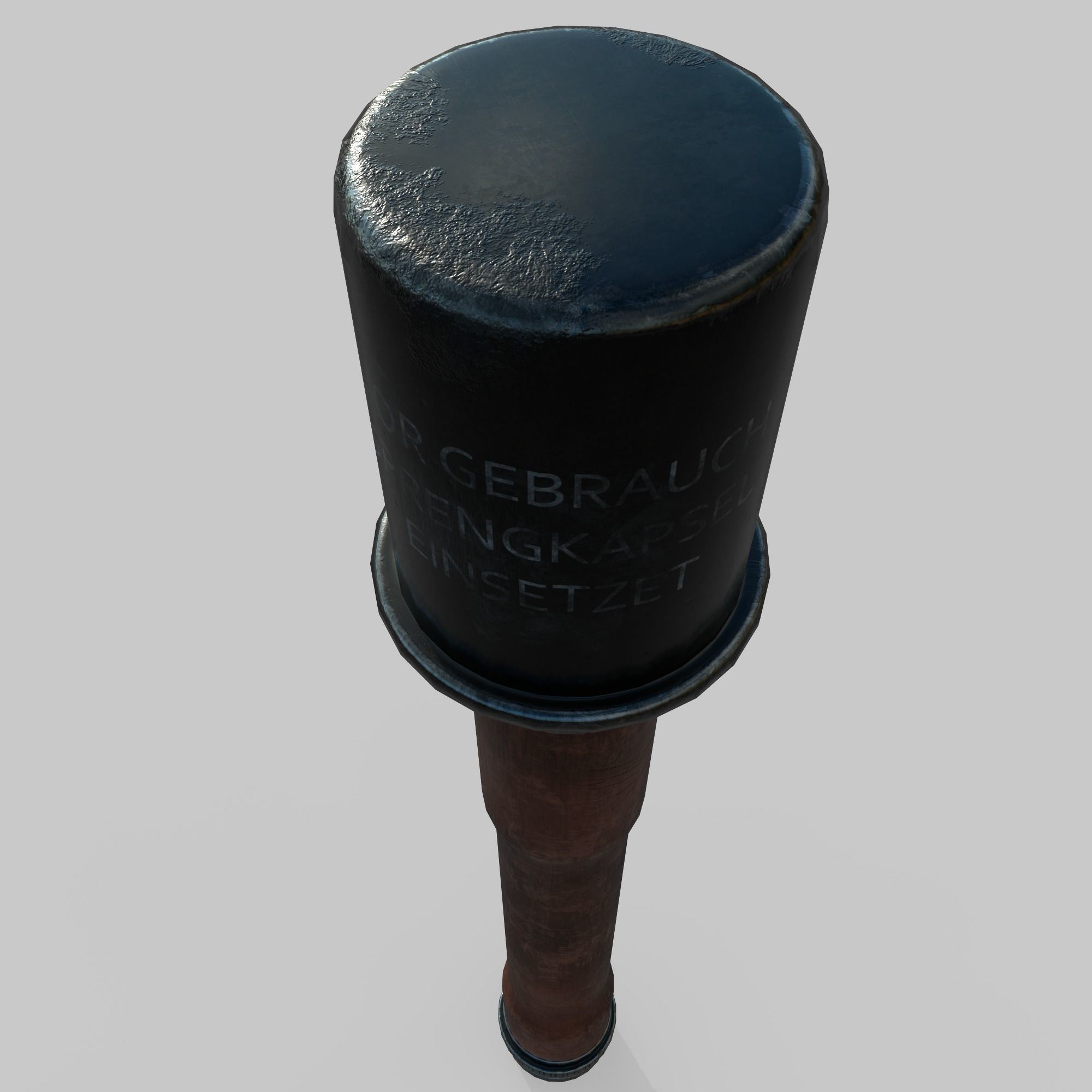 Grenade M24 Stielhandgranate Low-poly 3D model_5