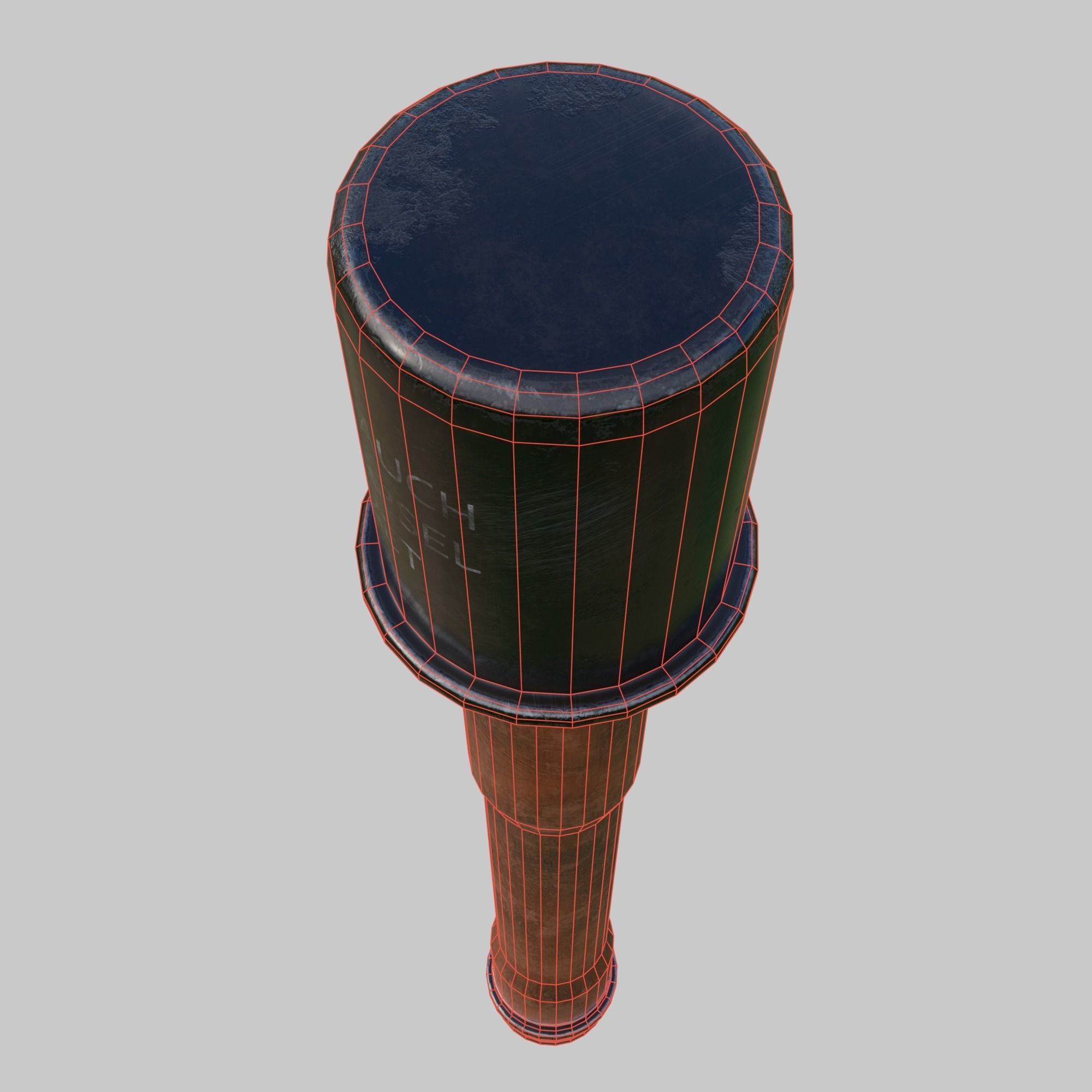 Grenade M24 Stielhandgranate Low-poly 3D model_7