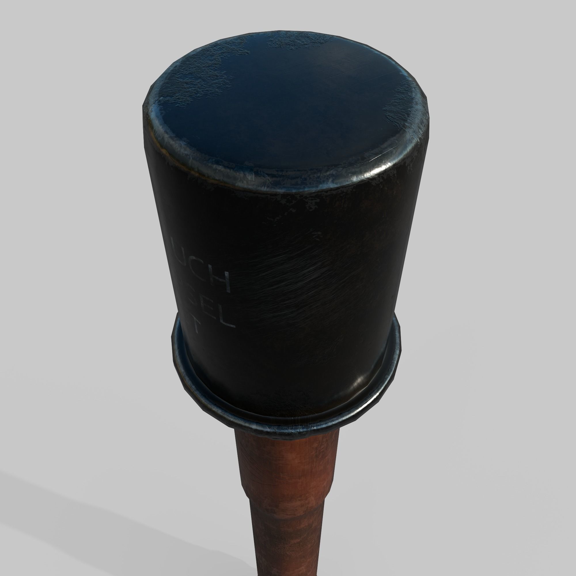 Grenade M24 Stielhandgranate Low-poly 3D model_3